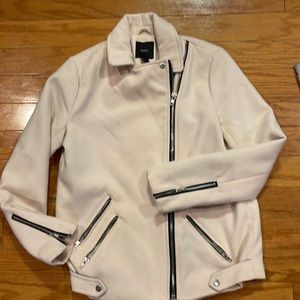 Light Pink women’s moto jacket